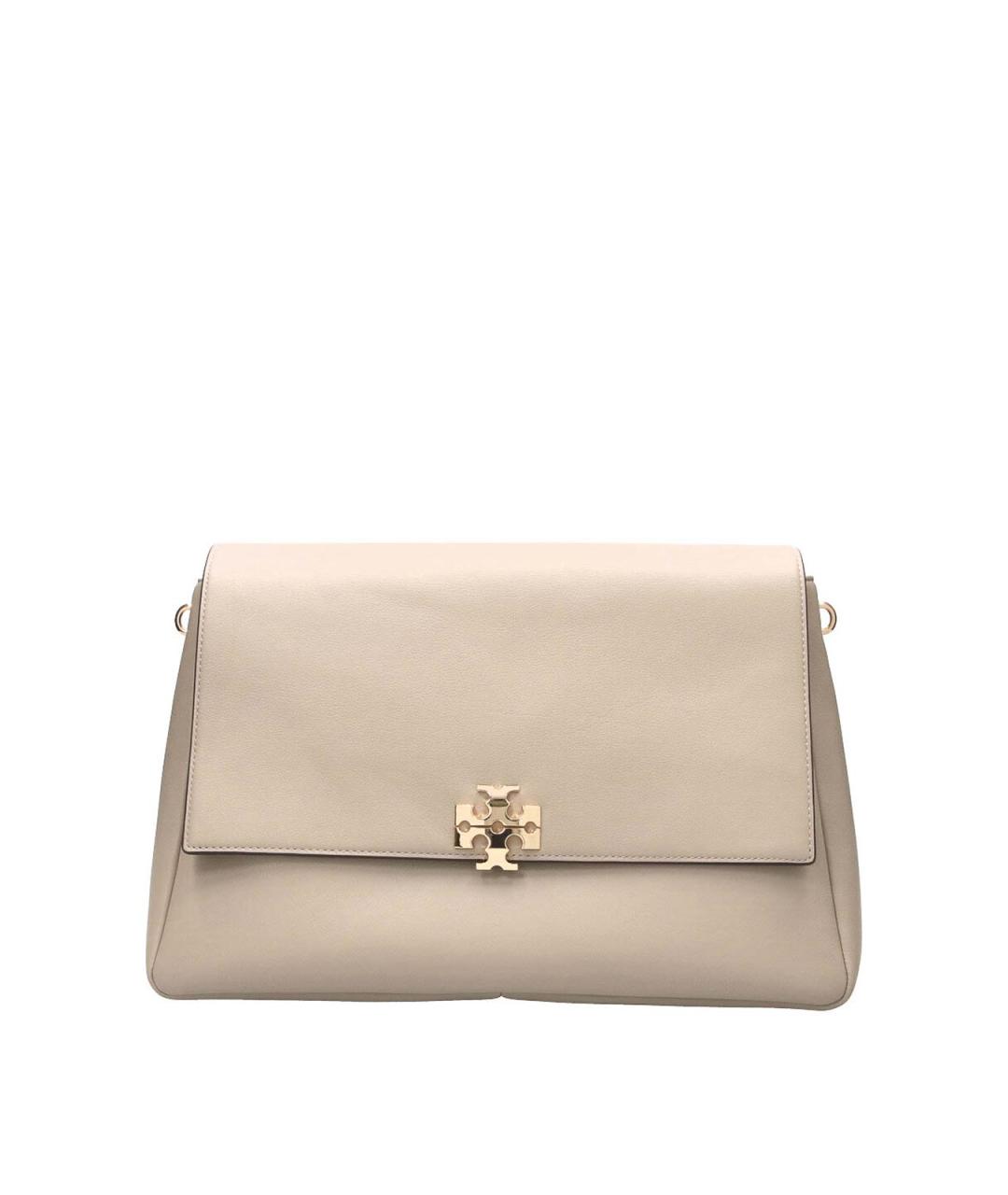 TORY BURCH Бежевая кожаная сумка через плечо, фото 1