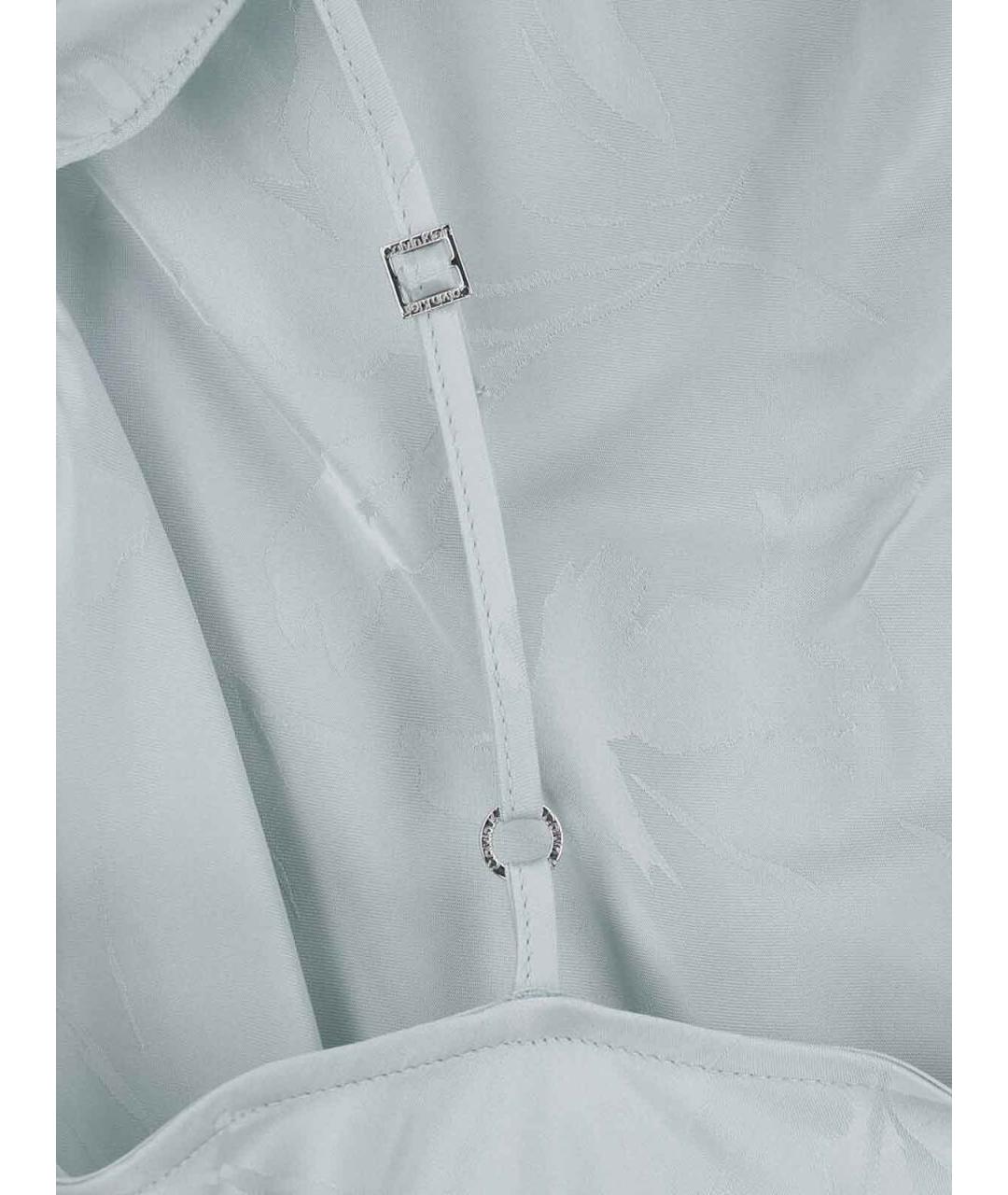 CALVIN KLEIN Зеленое вискозное вечернее платье, фото 3
