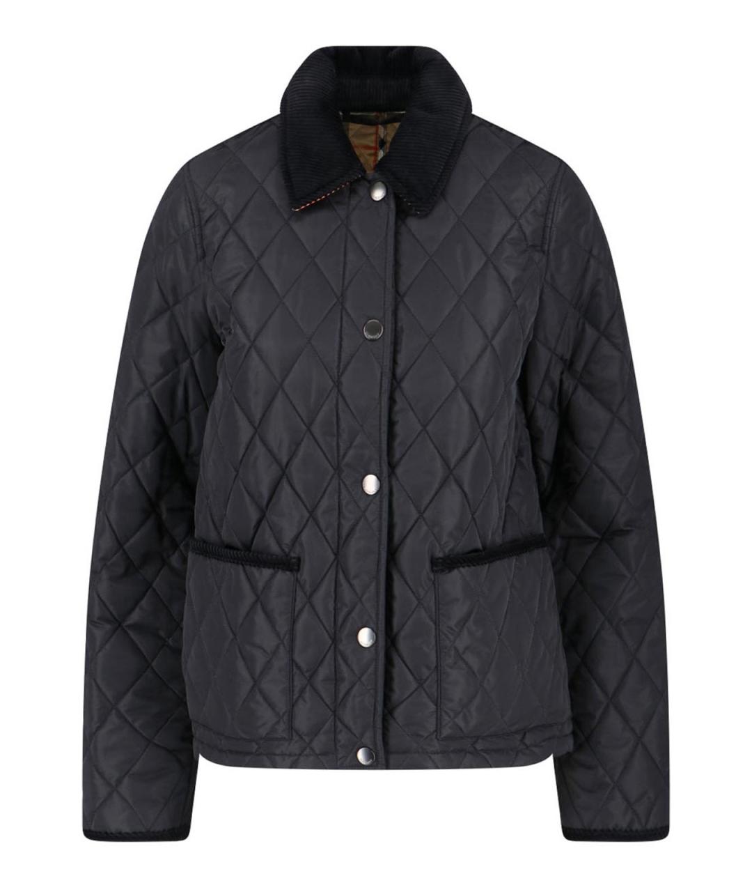 BURBERRY Черная полиамидовая куртка, фото 1