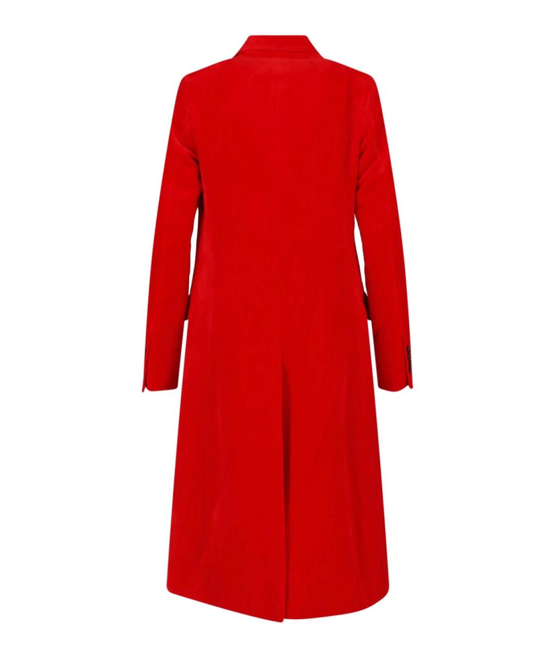 JIL SANDER Красное хлопковое пальто, фото 2