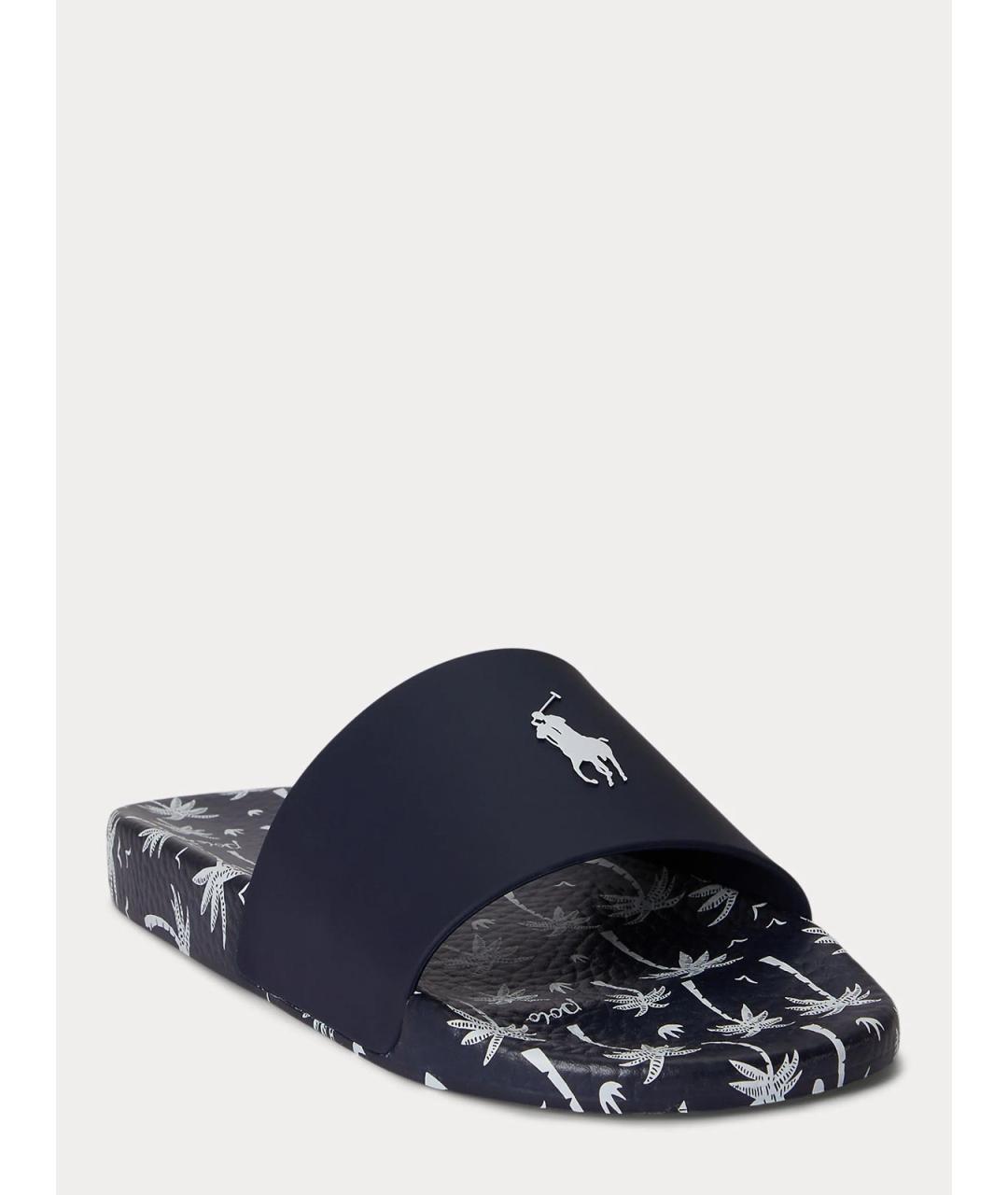 POLO RALPH LAUREN Синие шлепанцы, фото 2