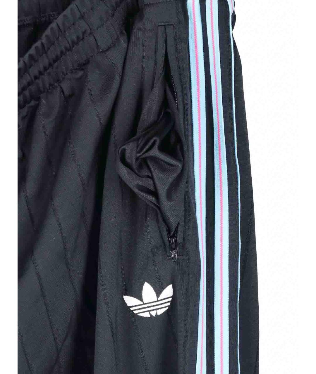 ADIDAS Черные полиэстеровые повседневные брюки, фото 5