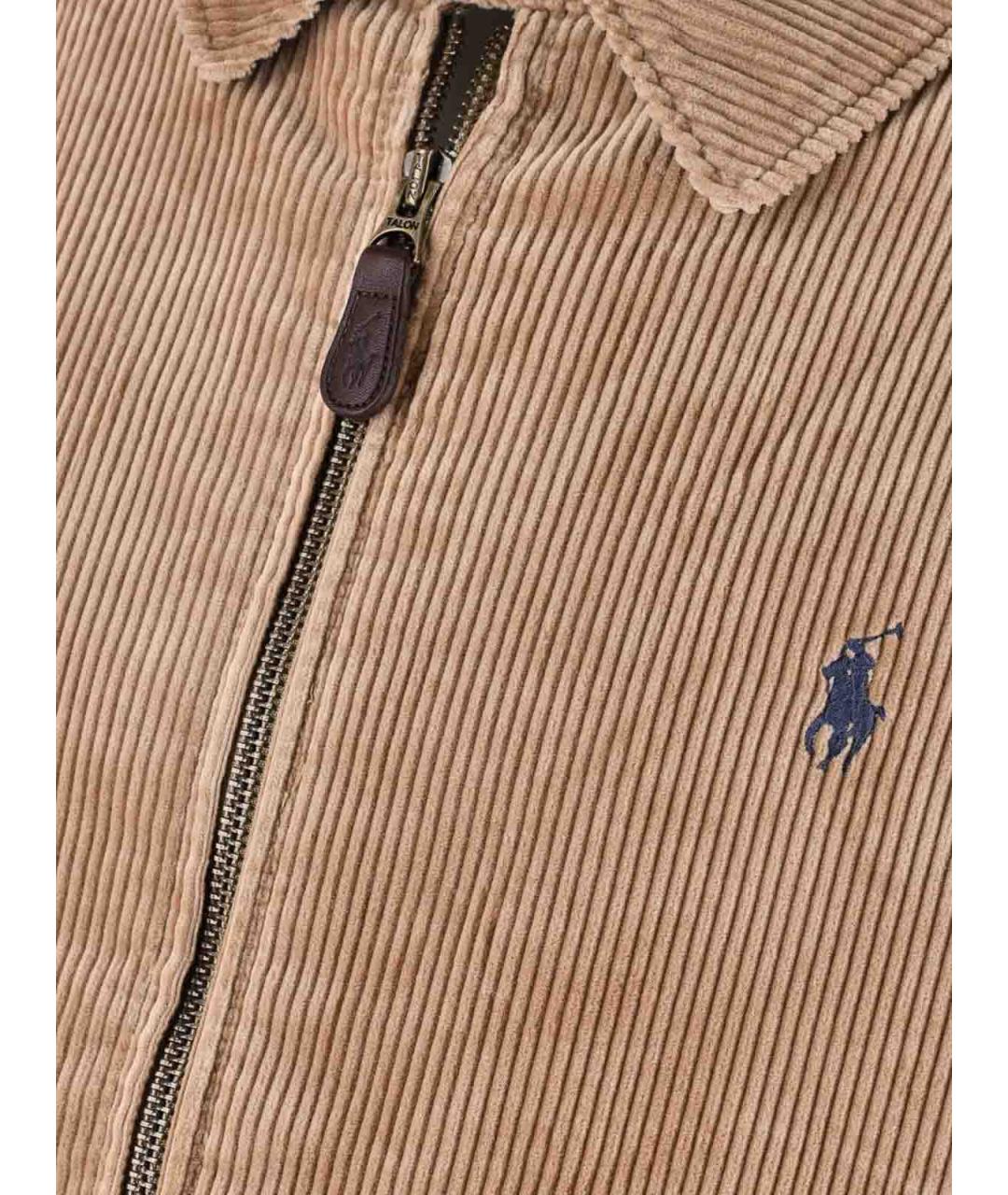 POLO RALPH LAUREN Бежевая хлопковая куртка, фото 3