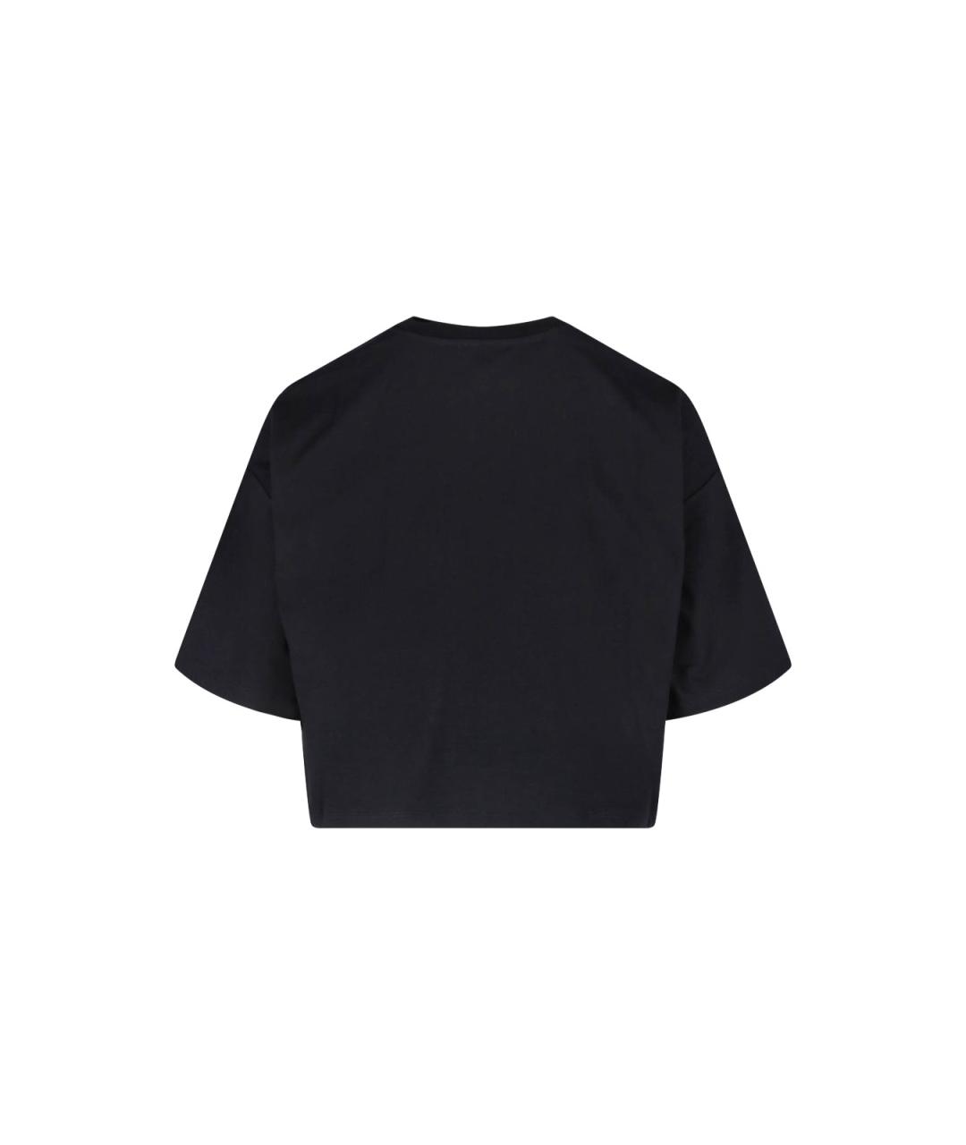 BALMAIN Черная хлопковая футболка, фото 2