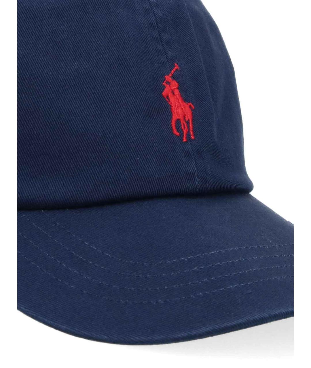 POLO RALPH LAUREN Синяя хлопковая кепка/бейсболка, фото 3
