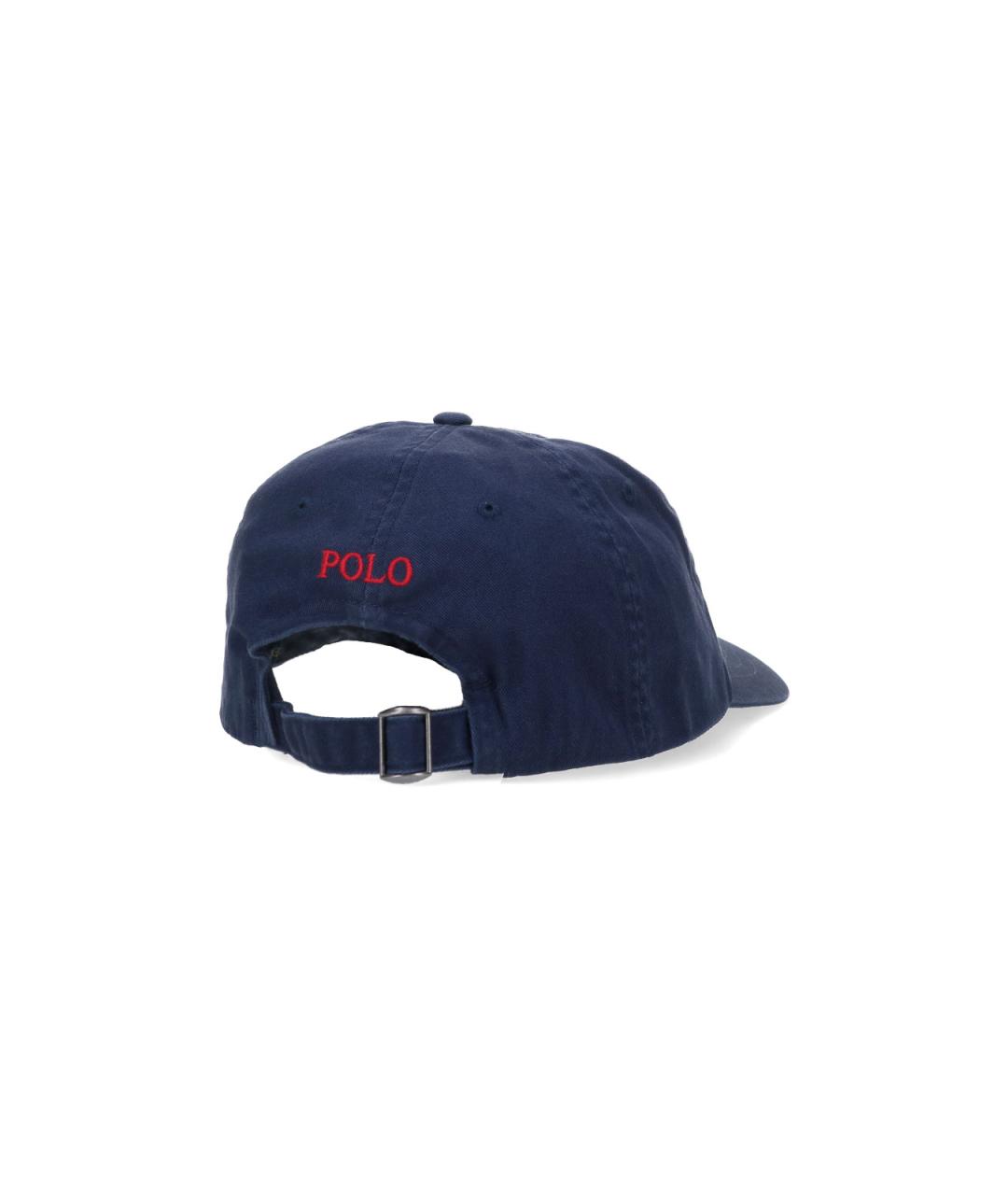 POLO RALPH LAUREN Синяя хлопковая кепка/бейсболка, фото 2