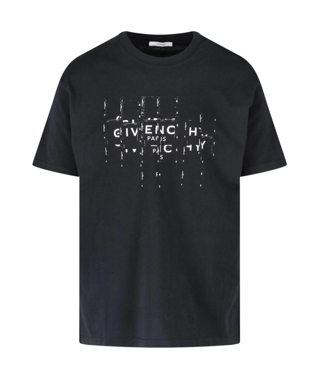 GIVENCHY Черная хлопковая футболка, фото 1