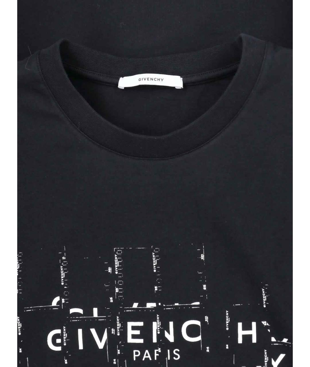 GIVENCHY Черная хлопковая футболка, фото 3