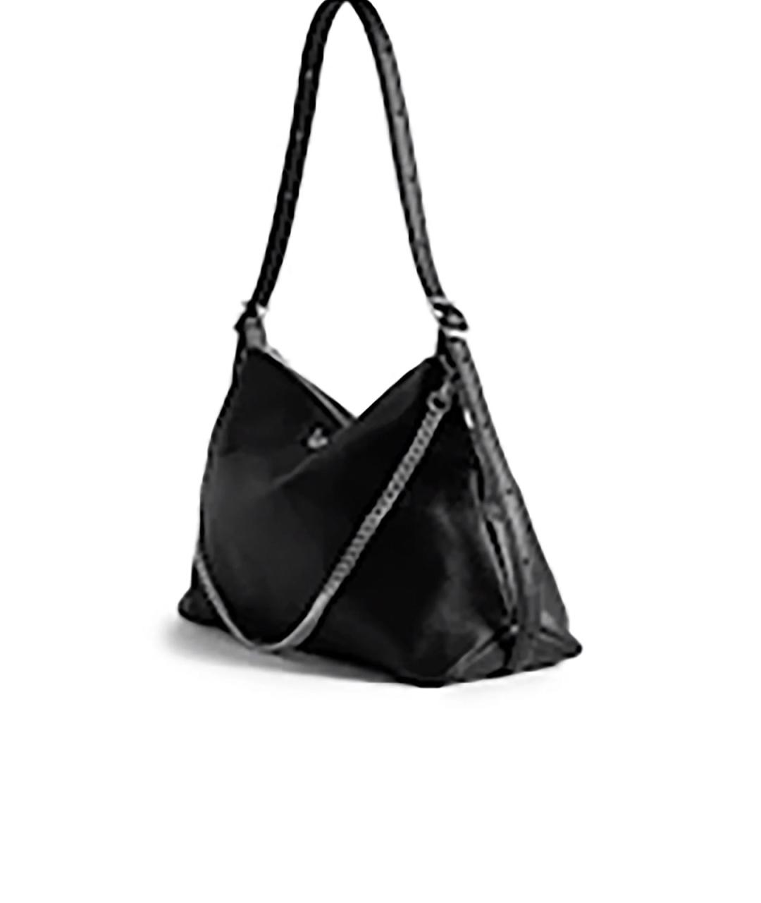 ZADIG & VOLTAIRE Черная кожаная сумка через плечо, фото 3