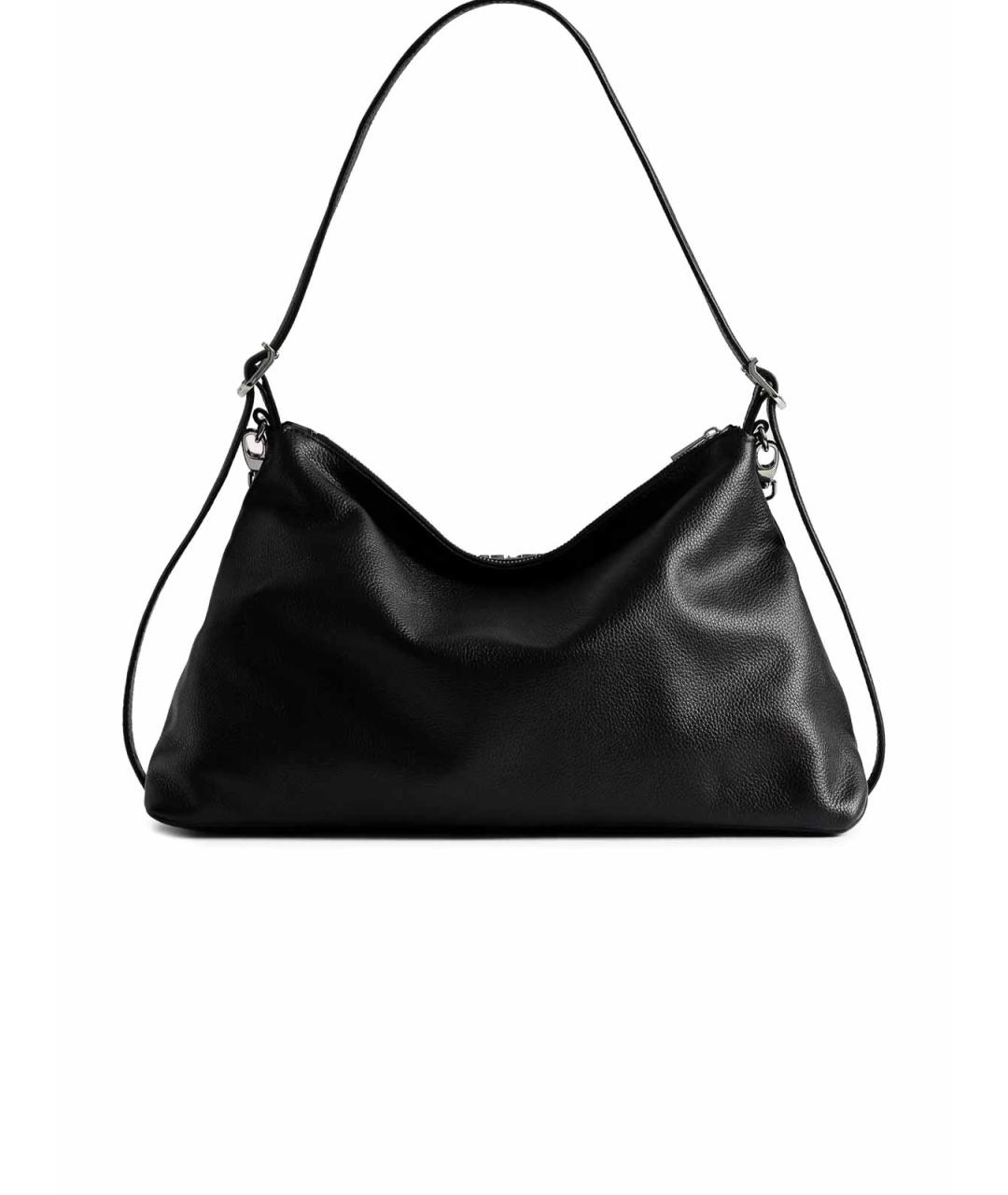 ZADIG & VOLTAIRE Черная кожаная сумка через плечо, фото 2