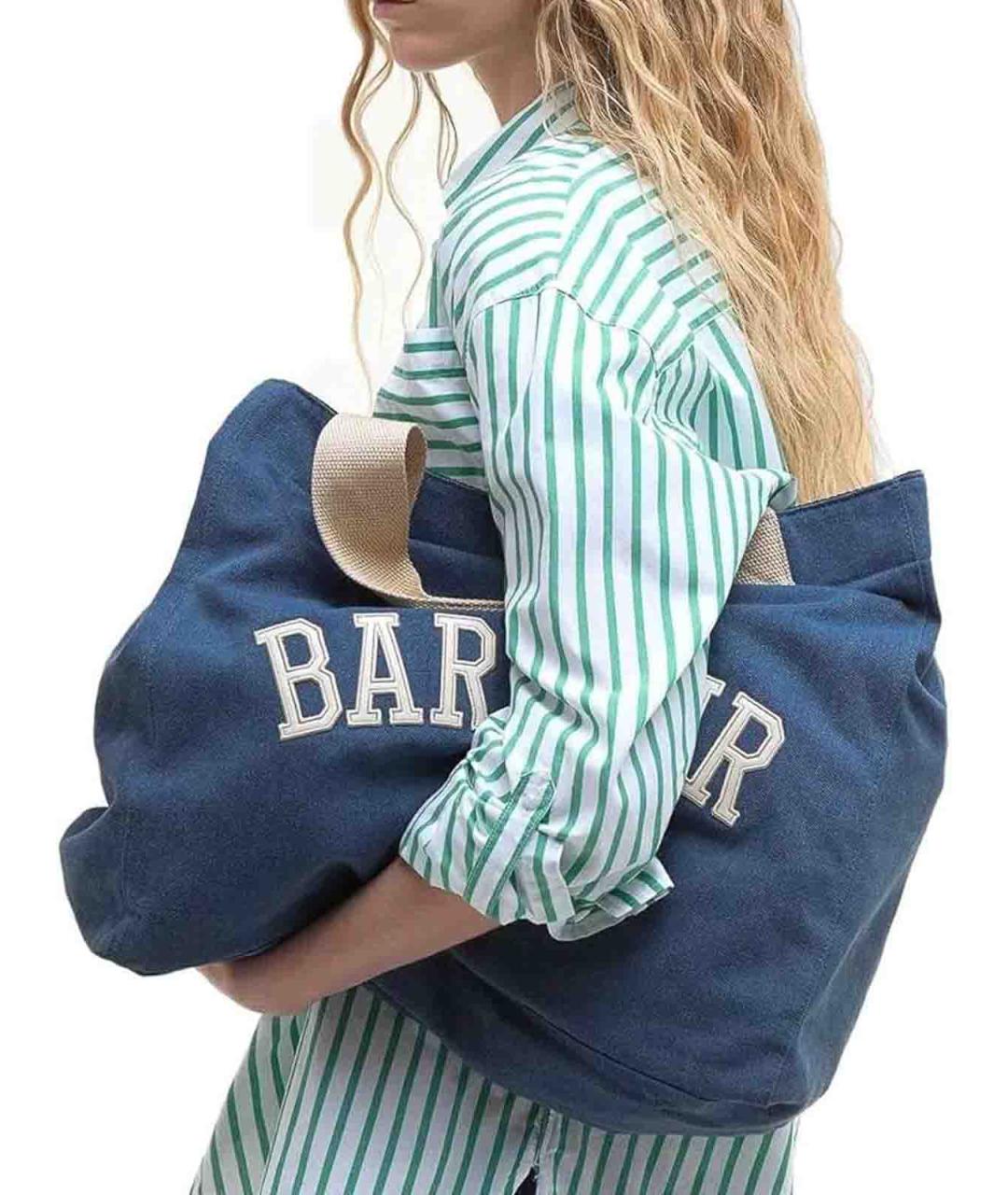 BARBOUR Синяя сумка тоут, фото 2