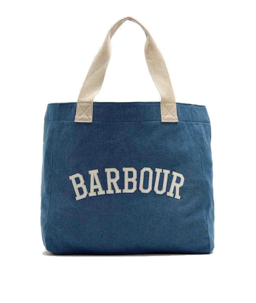 BARBOUR Синяя сумка тоут, фото 1