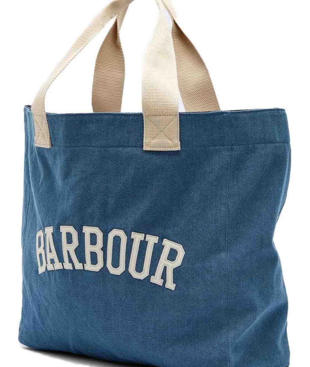 BARBOUR Синяя сумка тоут, фото 3