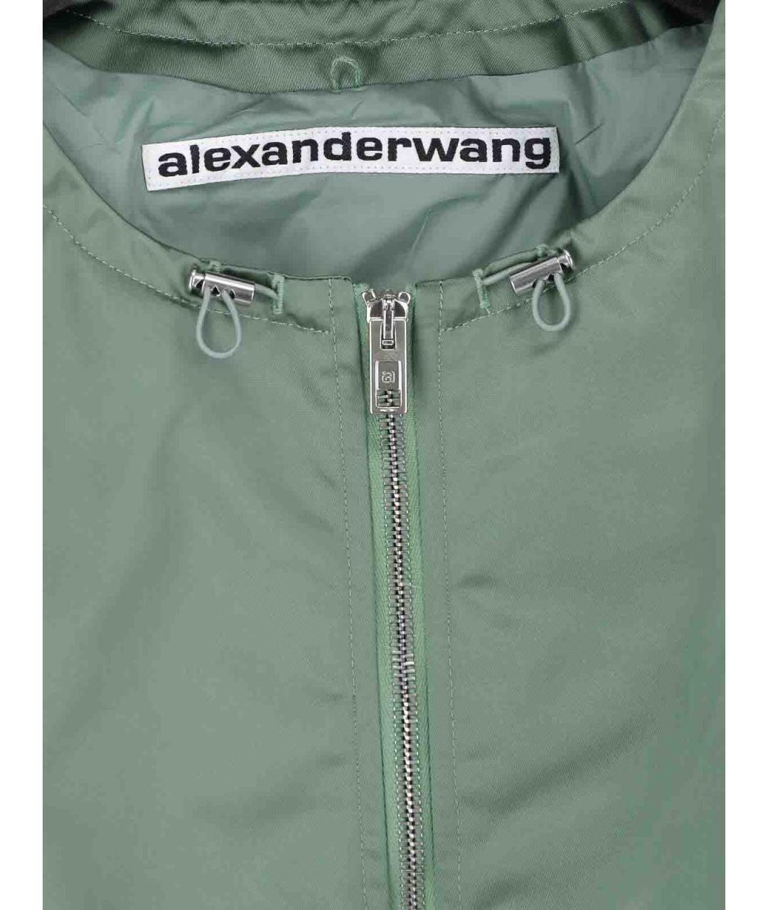 ALEXANDER WANG Зеленая хлопковая куртка, фото 4