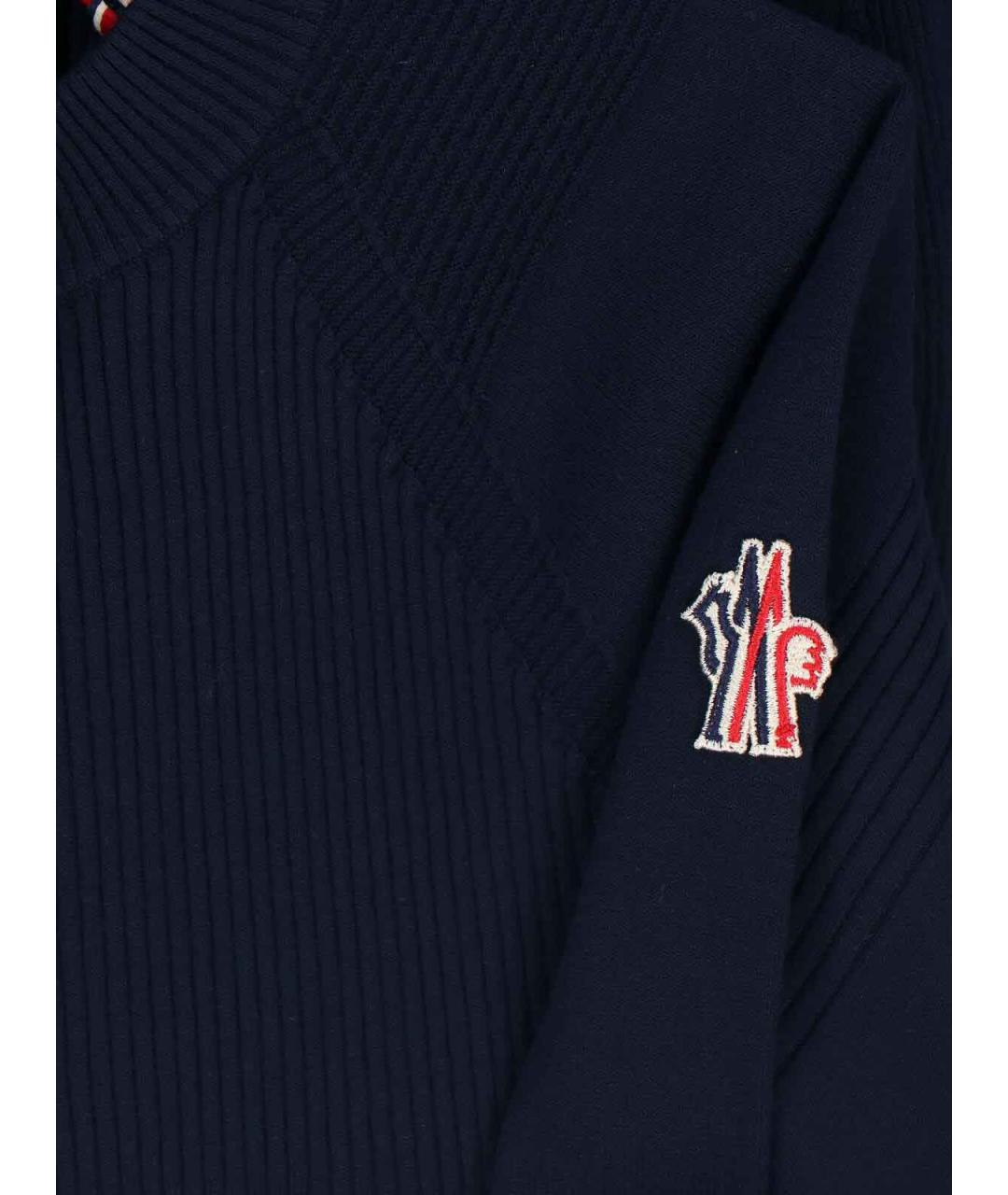 MONCLER Синий вискозный джемпер / свитер, фото 4