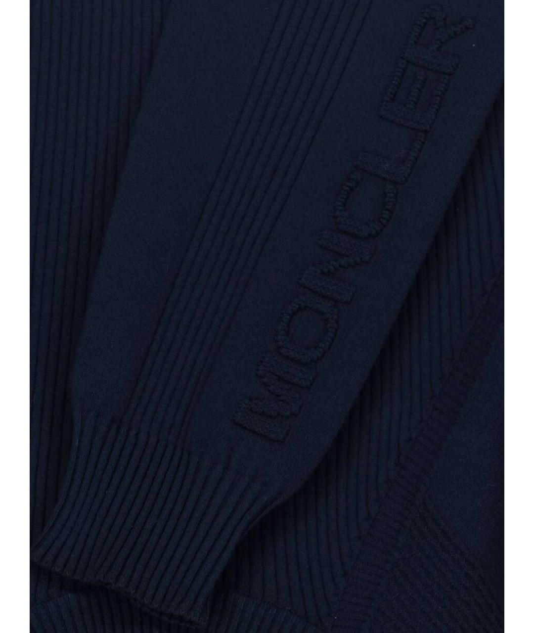 MONCLER Синий вискозный джемпер / свитер, фото 5
