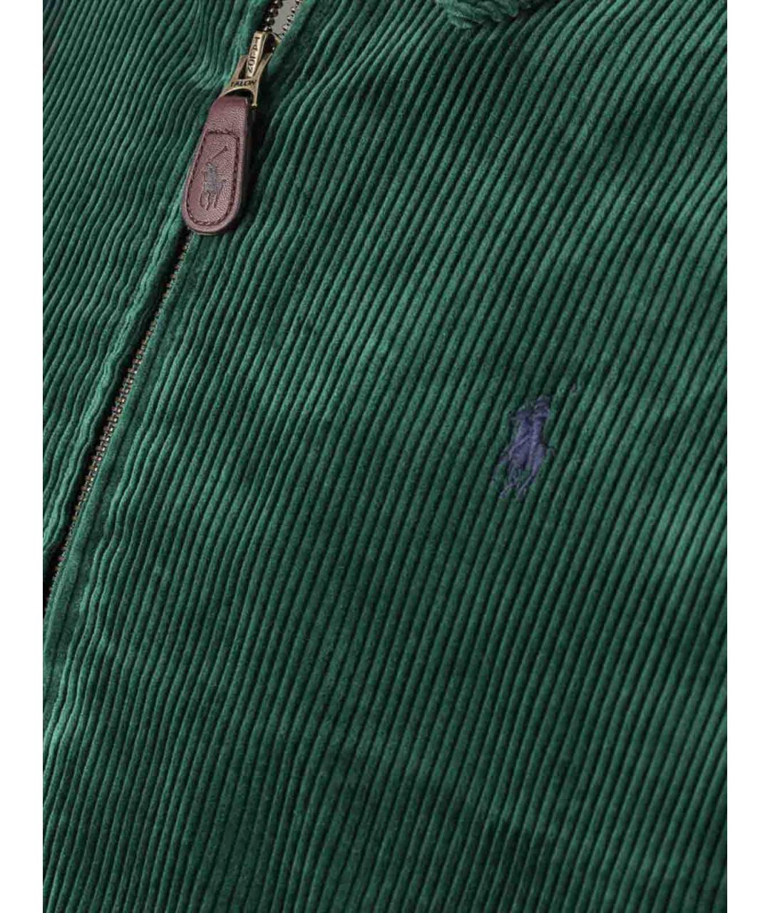 POLO RALPH LAUREN Зеленая хлопковая куртка, фото 3
