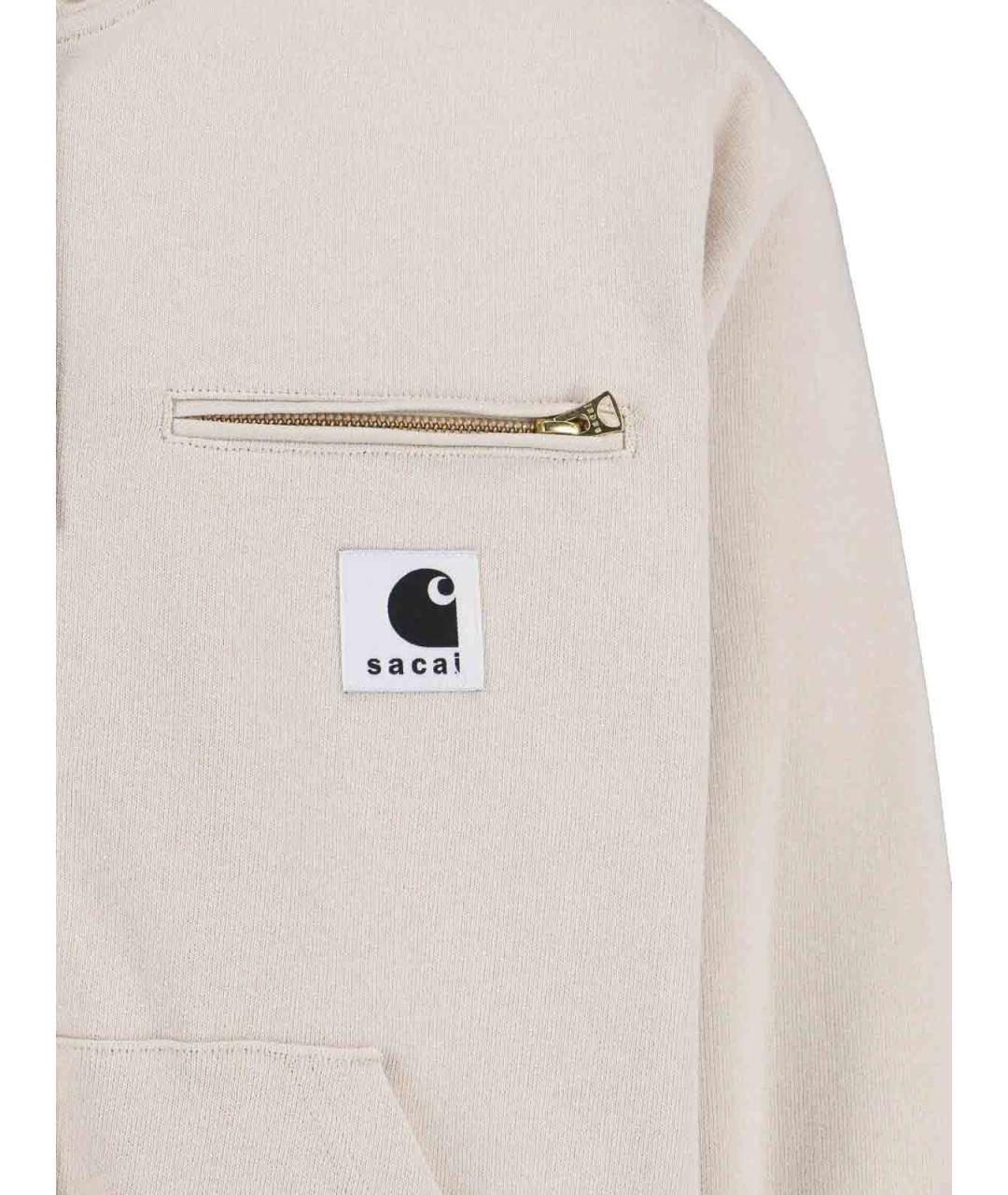 SACAI Белая хлопковая куртка, фото 4