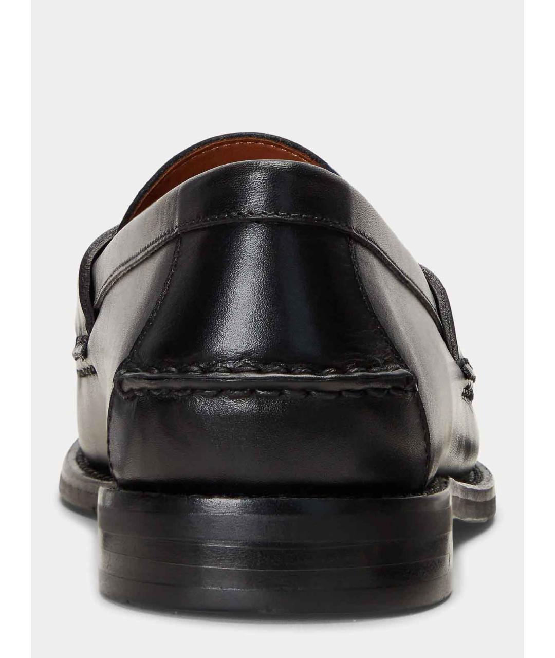 POLO RALPH LAUREN Черные кожаные лоферы, фото 3