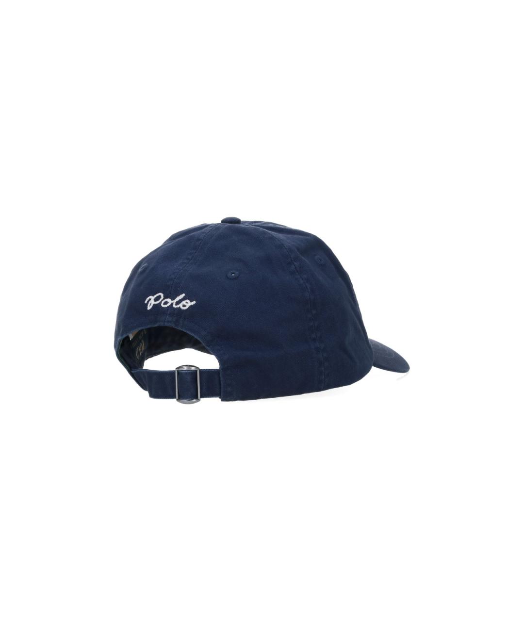 POLO RALPH LAUREN Синяя хлопковая кепка/бейсболка, фото 2