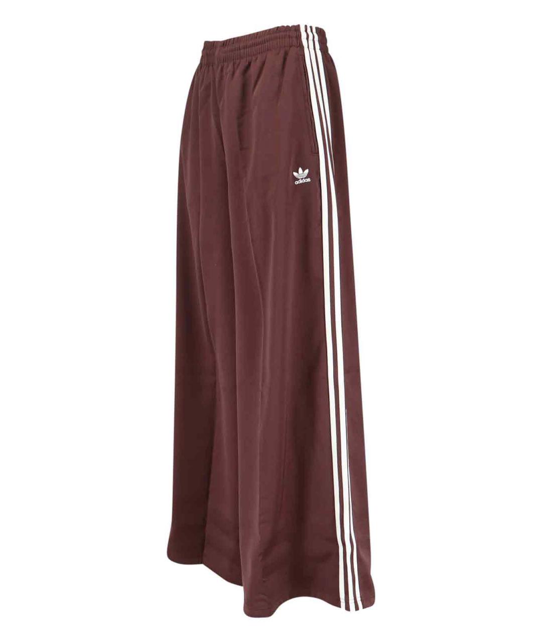 ADIDAS Коричневые полиэстеровые брюки широкие, фото 3