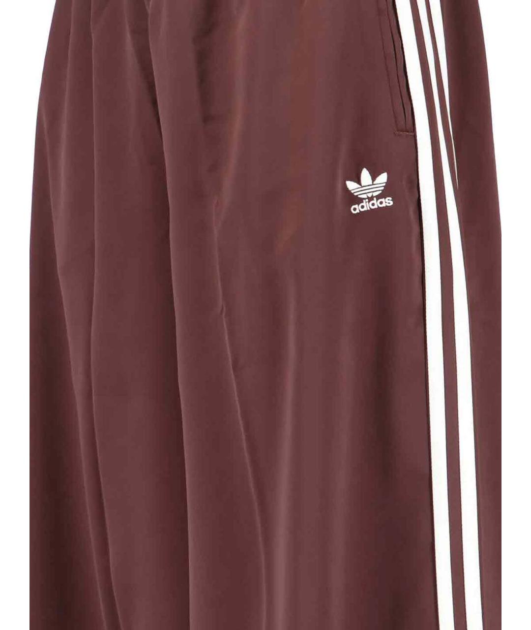 ADIDAS Коричневые полиэстеровые брюки широкие, фото 4