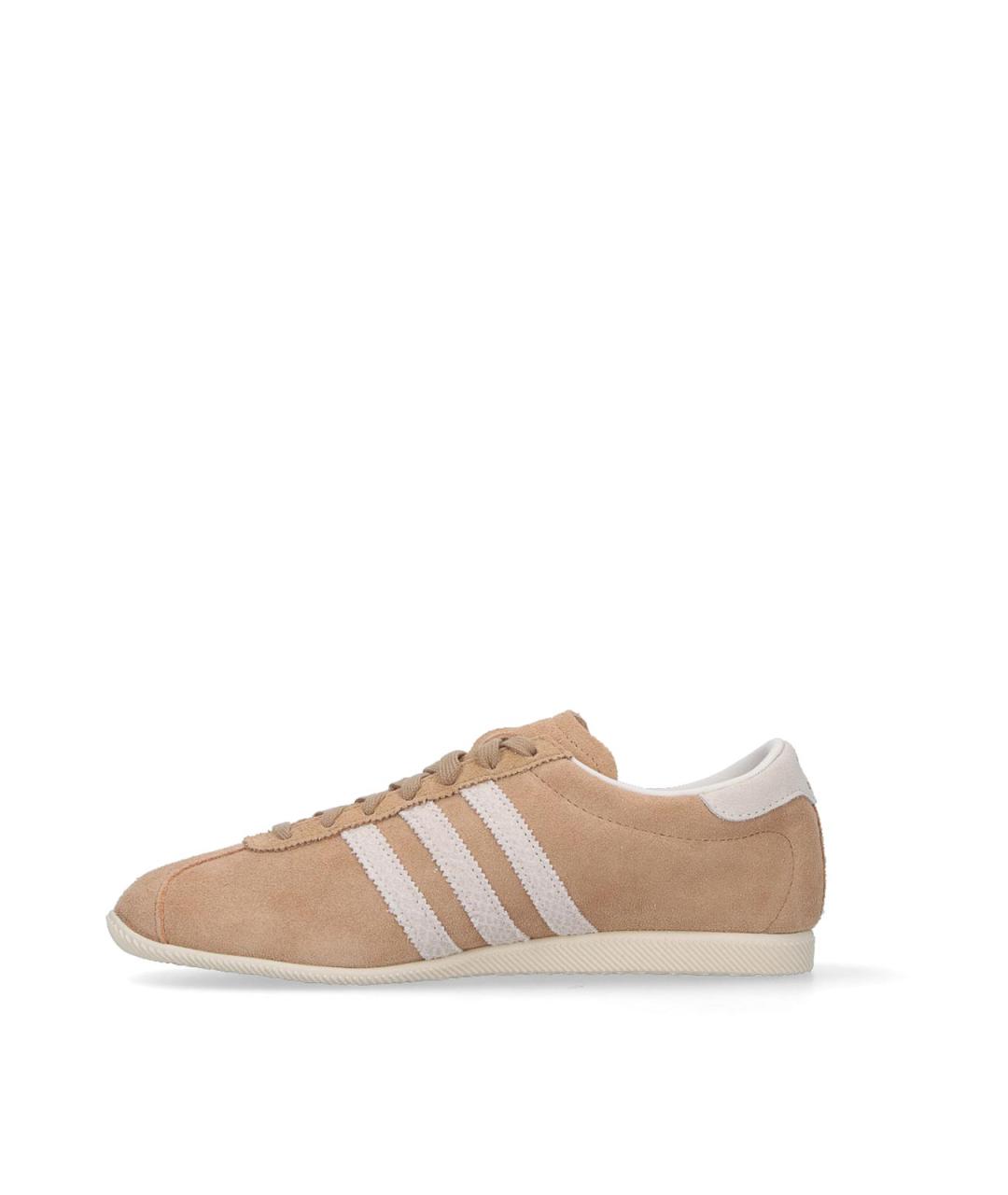 ADIDAS Бежевые кожаные кроссовки, фото 3