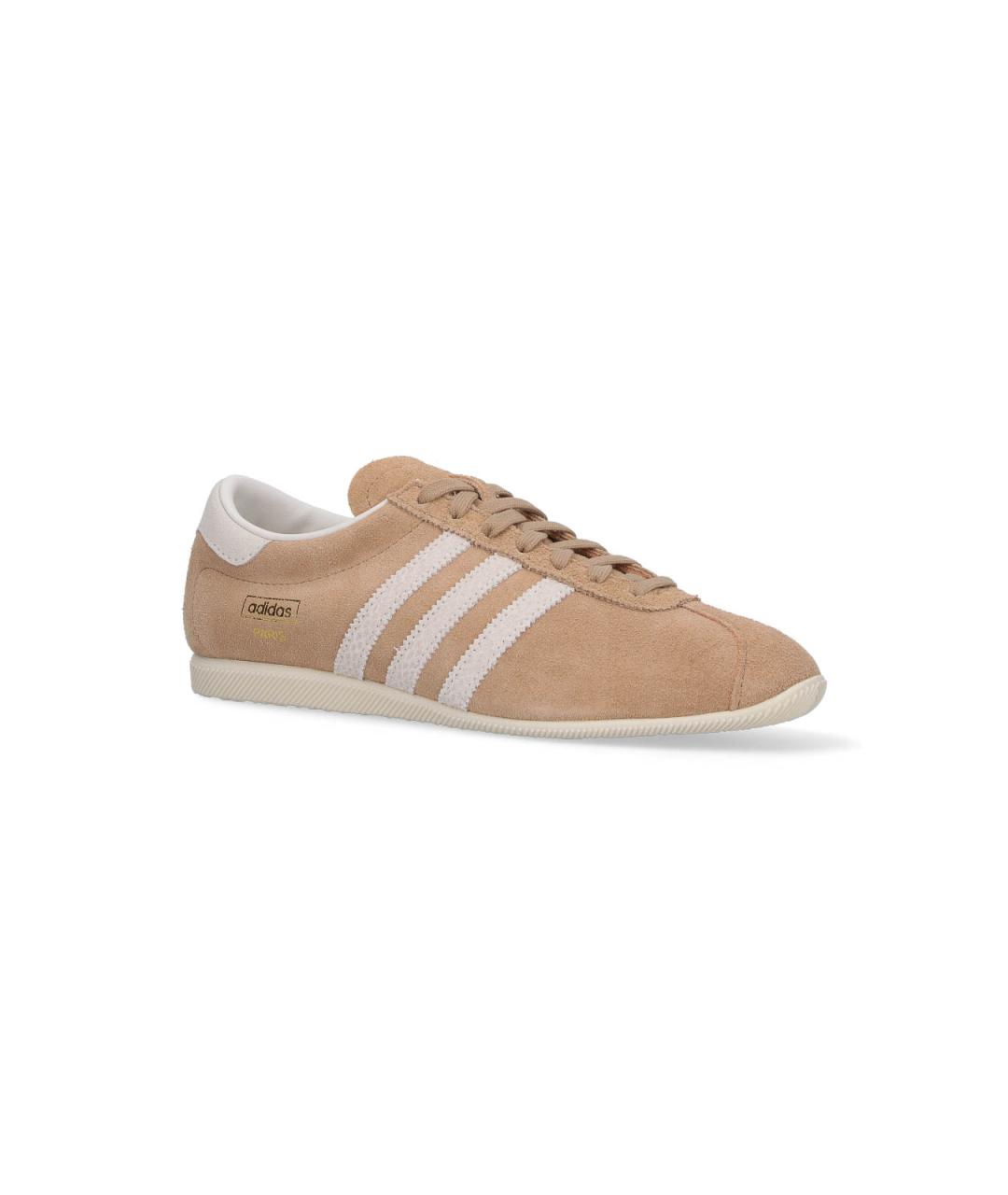 ADIDAS Бежевые кожаные кроссовки, фото 2