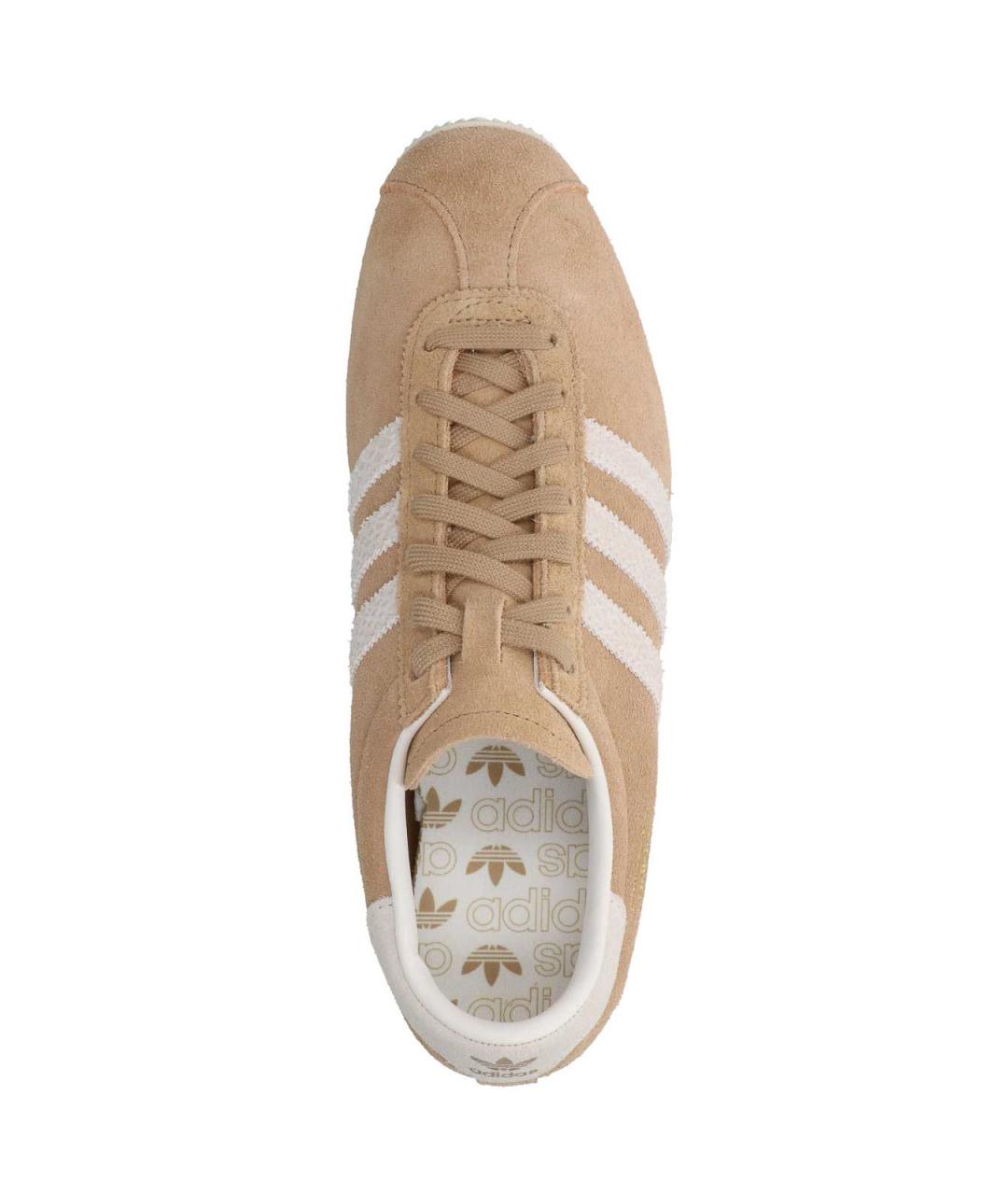ADIDAS Бежевые кожаные кроссовки, фото 5