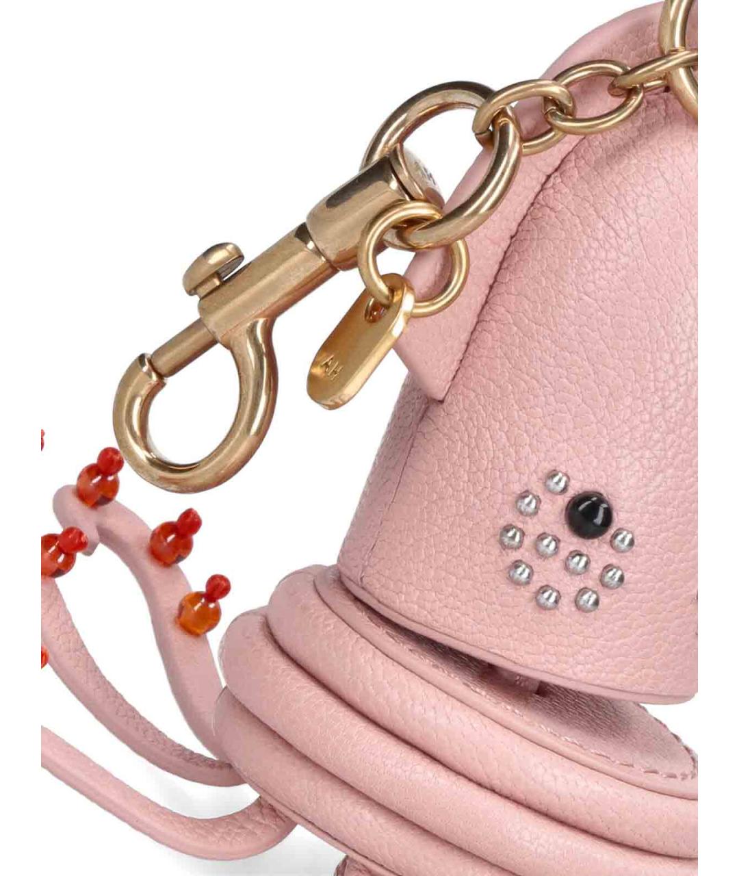ANYA HINDMARCH Розовый брелок, фото 5