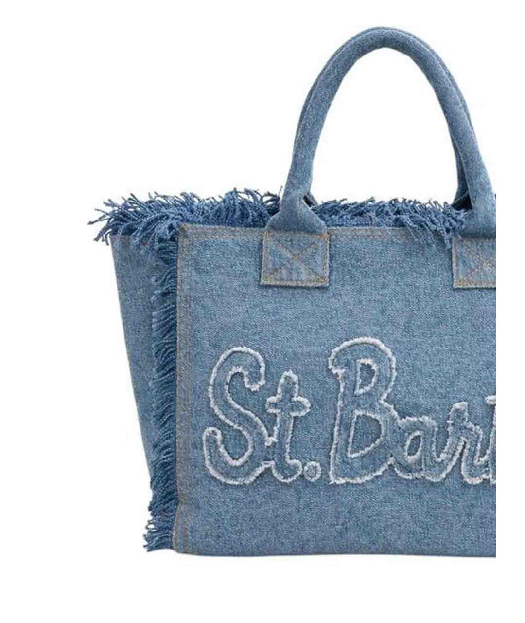 MC2 SAINT BARTH Синяя сумка тоут, фото 2