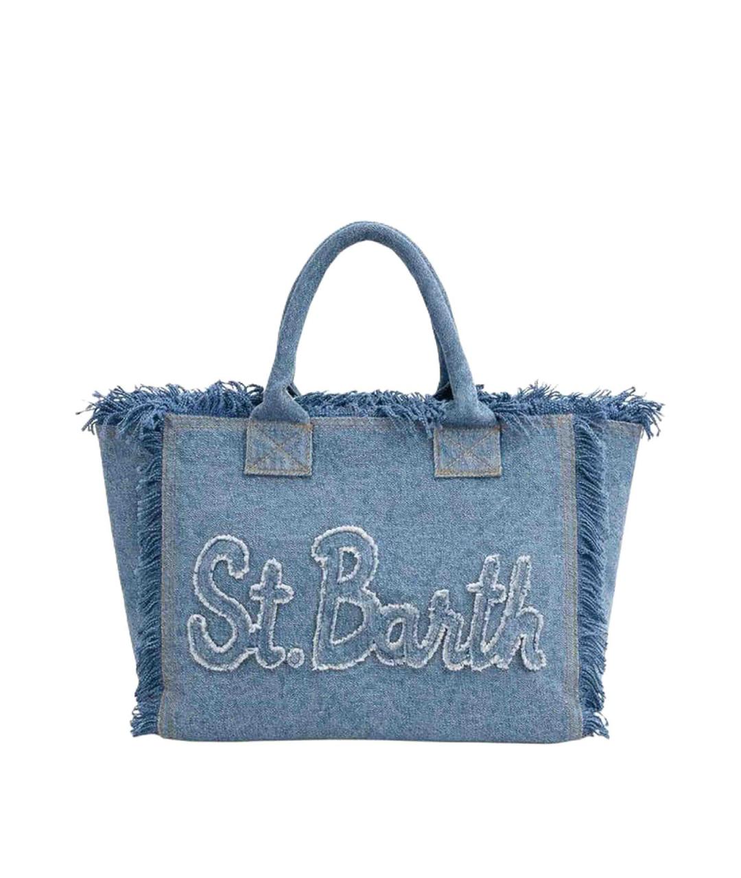 MC2 SAINT BARTH Синяя сумка тоут, фото 1