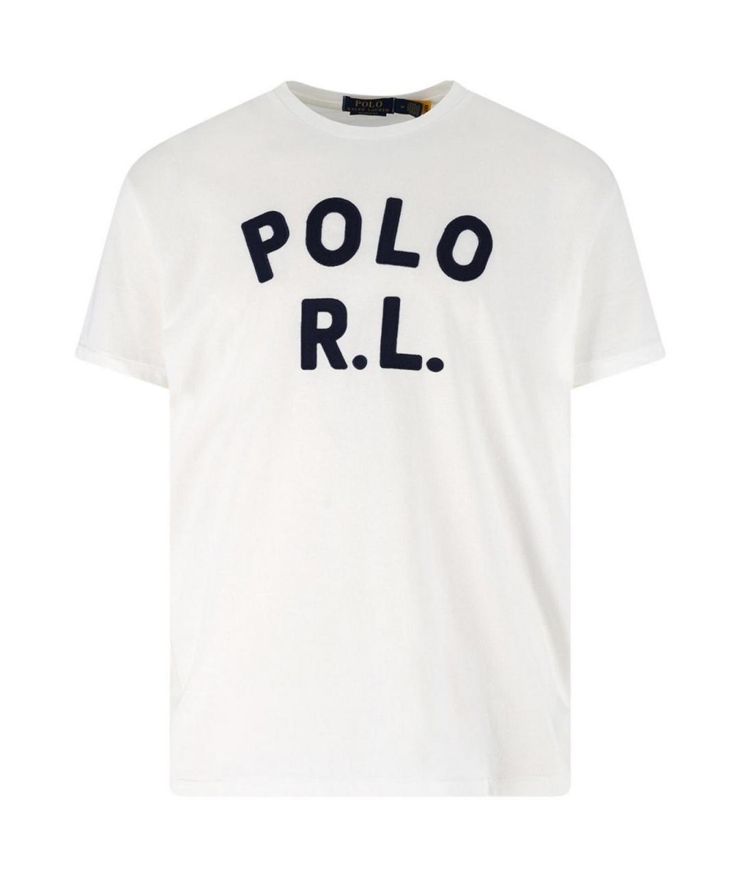 POLO RALPH LAUREN Белая хлопковая футболка, фото 1