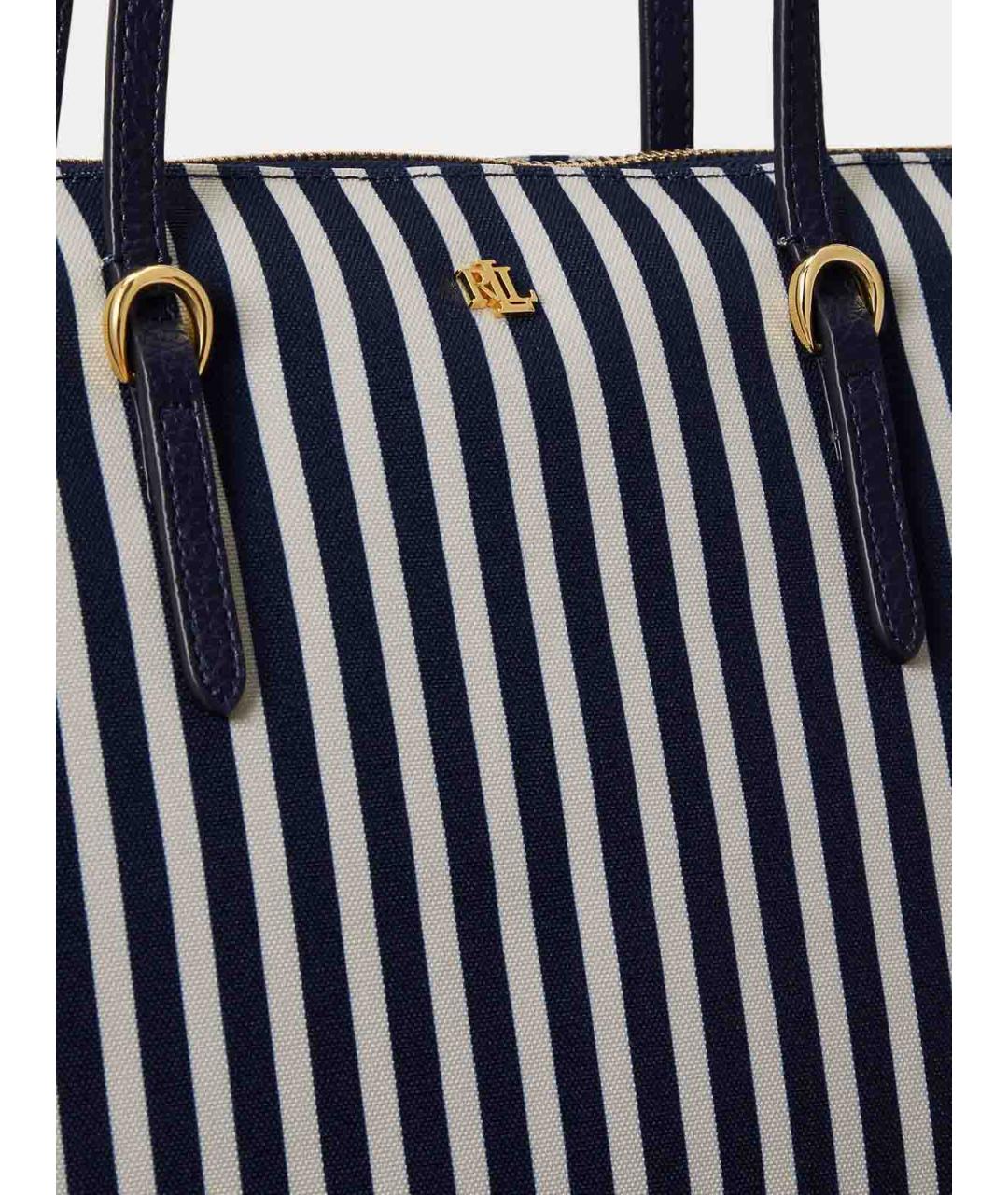 RALPH LAUREN Синяя сумка тоут, фото 5