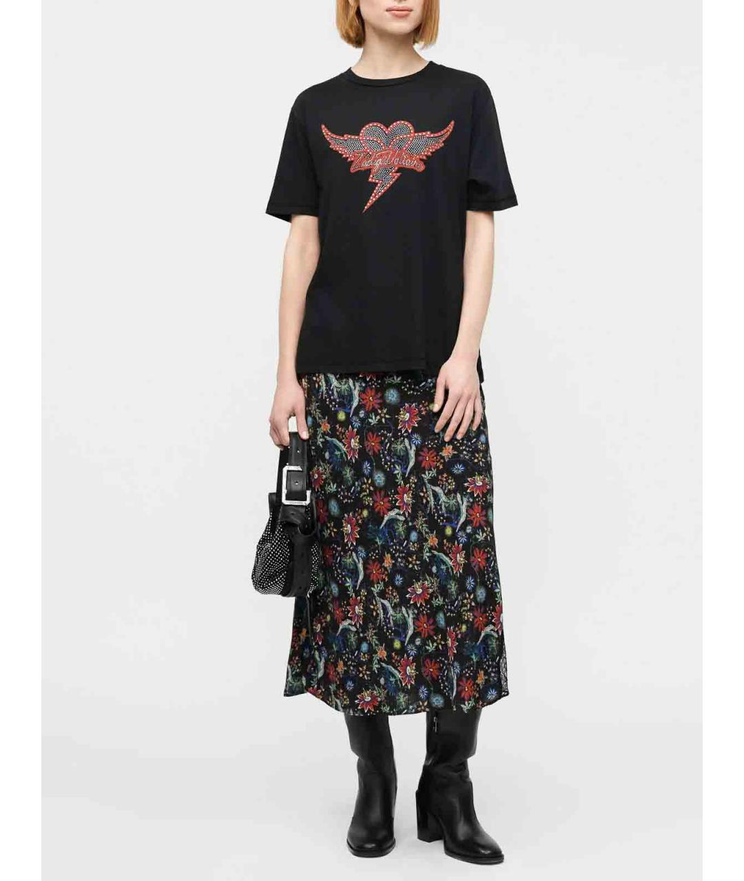 ZADIG & VOLTAIRE Мульти юбка миди, фото 4
