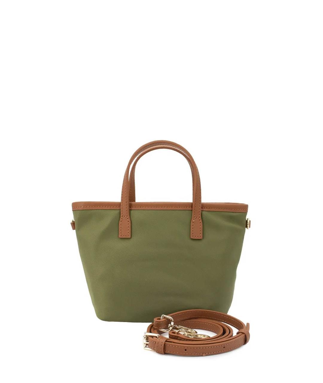 MC2 SAINT BARTH Зеленая тканевая сумка тоут, фото 2
