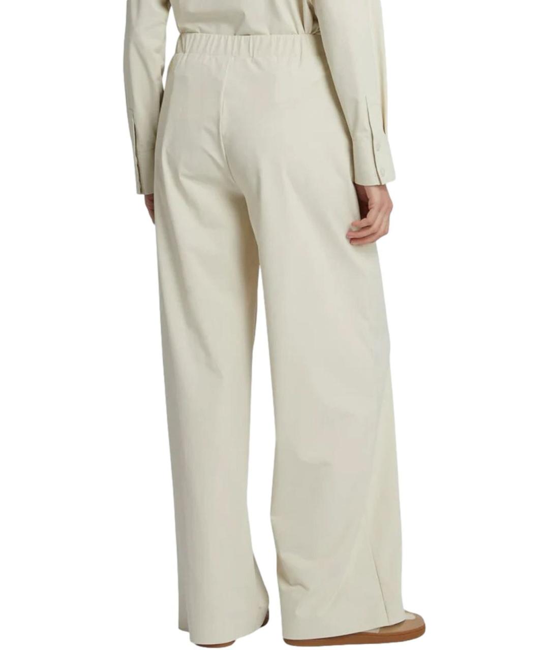 MAX MARA Бежевые полиамидовые брюки широкие, фото 3