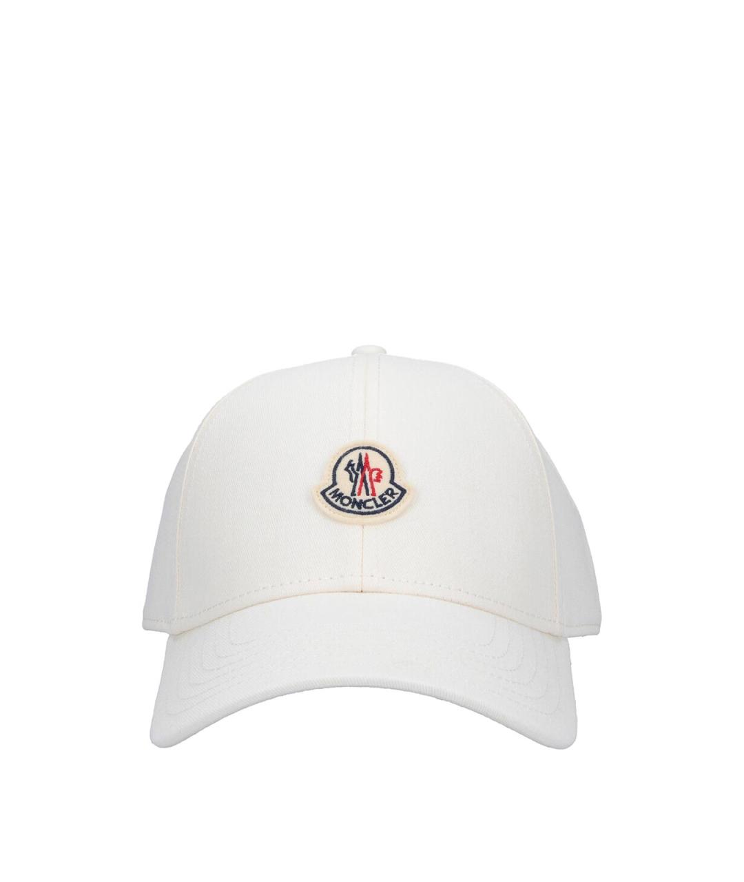 MONCLER Белая хлопковая кепка/бейсболка, фото 1