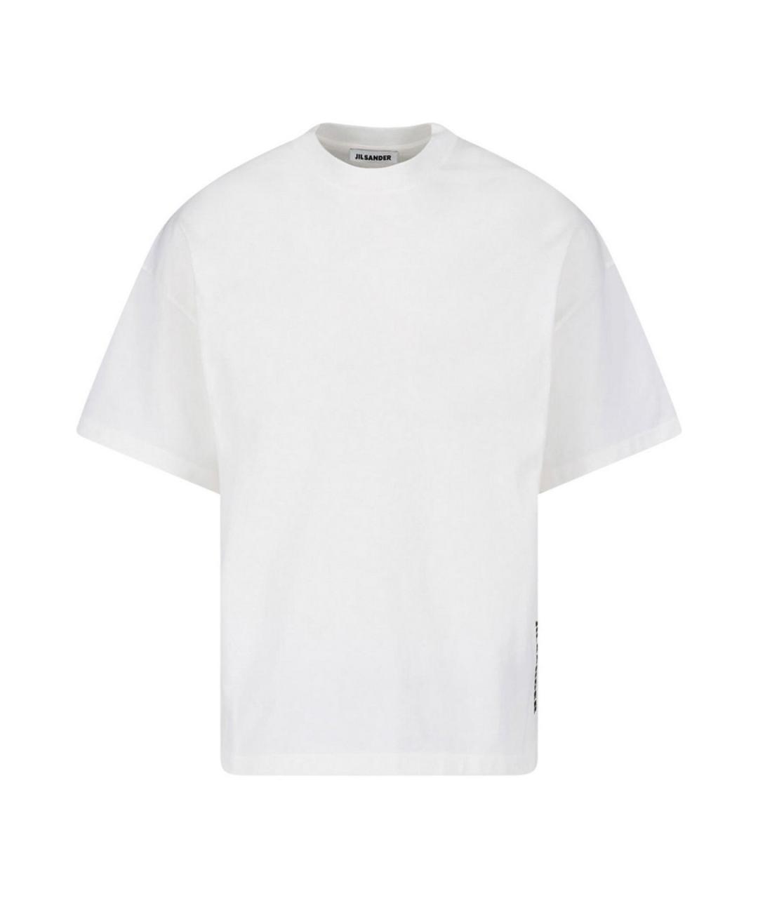 JIL SANDER Белая хлопковая футболка, фото 1