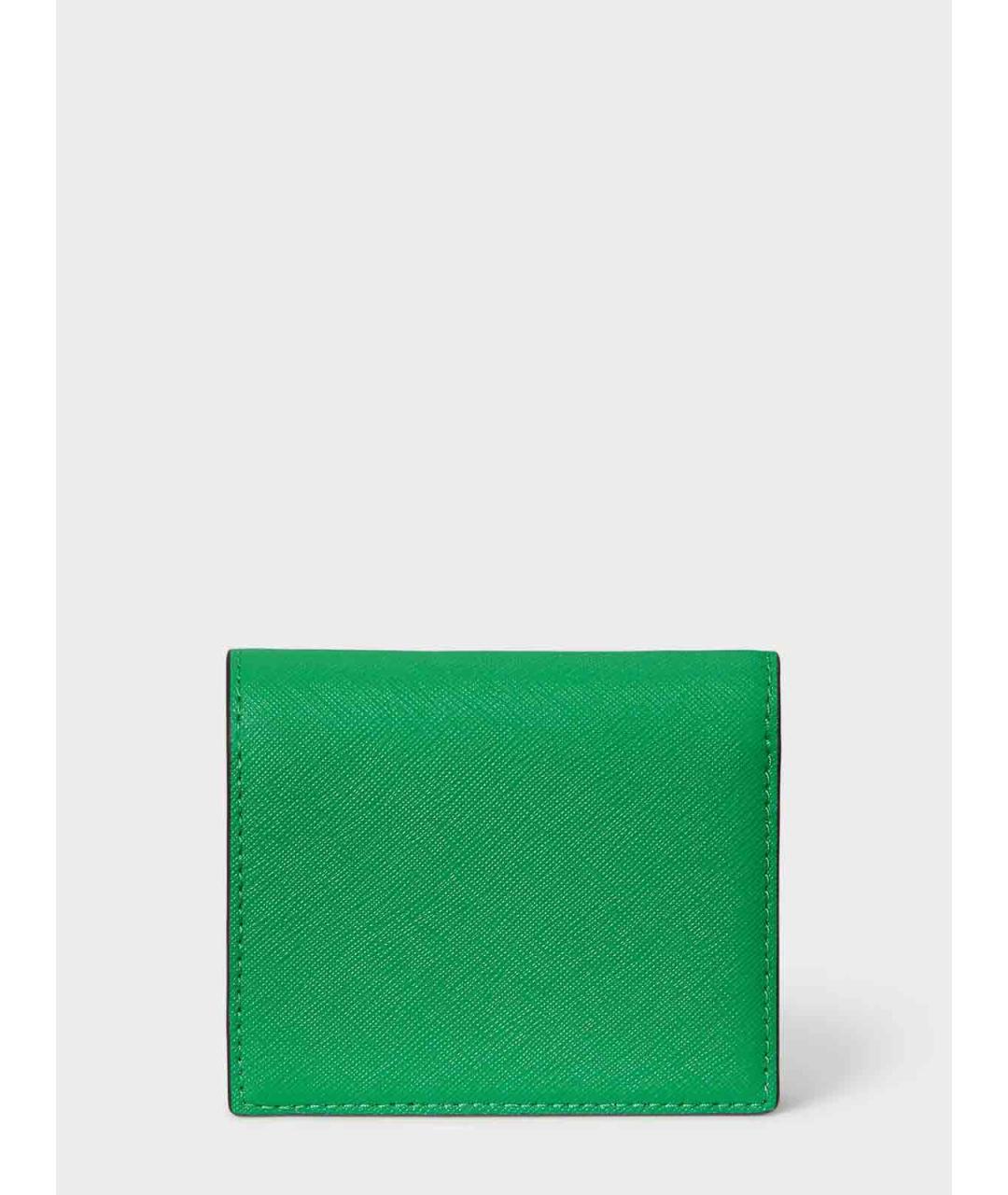 RALPH LAUREN Зеленый кожаный кошелек, фото 2