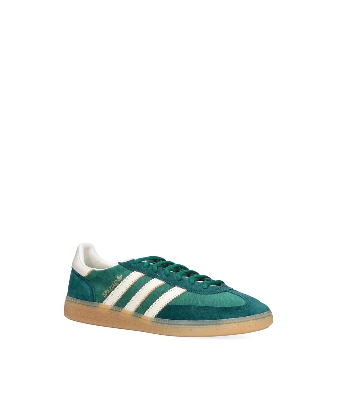 ADIDAS Зеленые кожаные низкие кроссовки / кеды, фото 2
