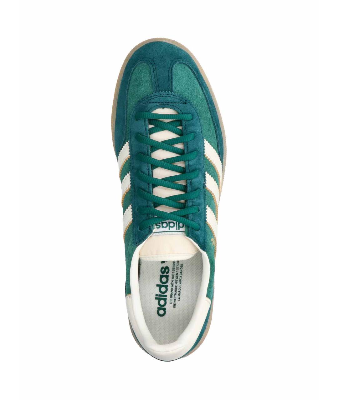 ADIDAS Зеленые кожаные низкие кроссовки / кеды, фото 5