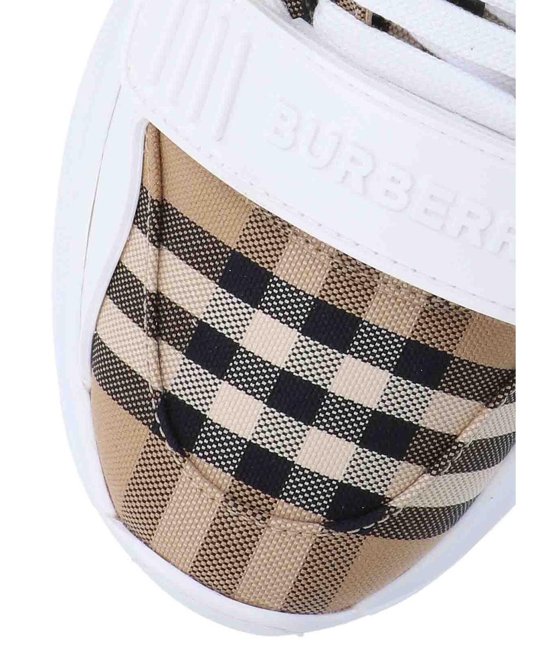 BURBERRY Мульти текстильные кроссовки, фото 5