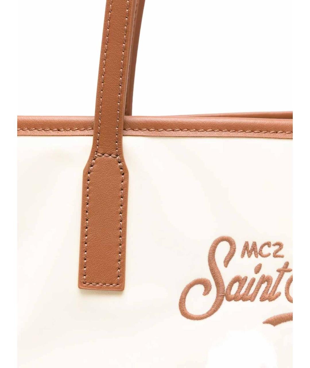 MC2 SAINT BARTH Бежевая тканевая сумка тоут, фото 4