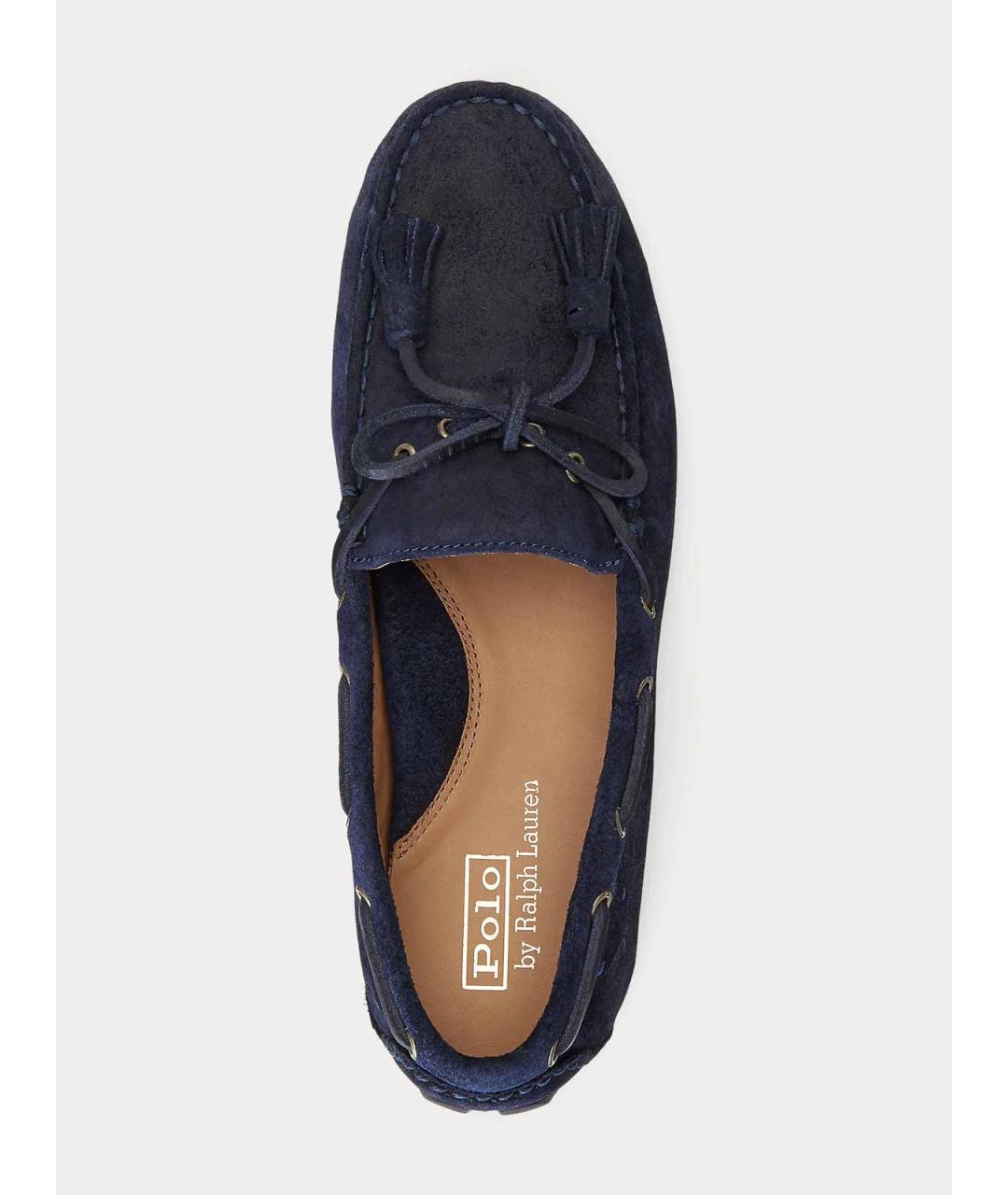 POLO RALPH LAUREN Синие замшевые лоферы, фото 4