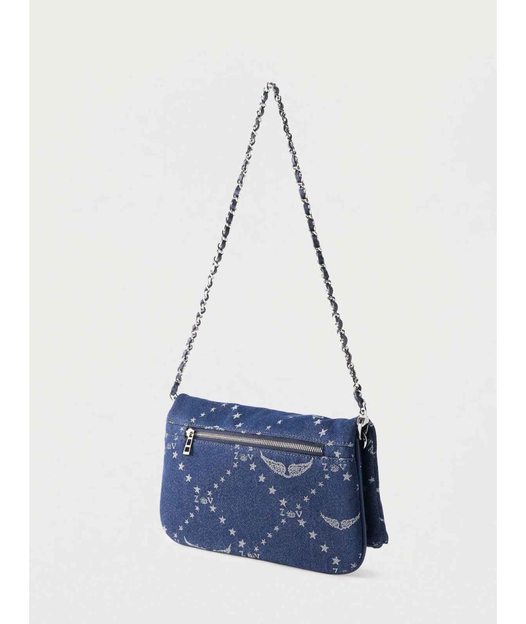 ZADIG & VOLTAIRE Синяя тканевая сумка через плечо, фото 2