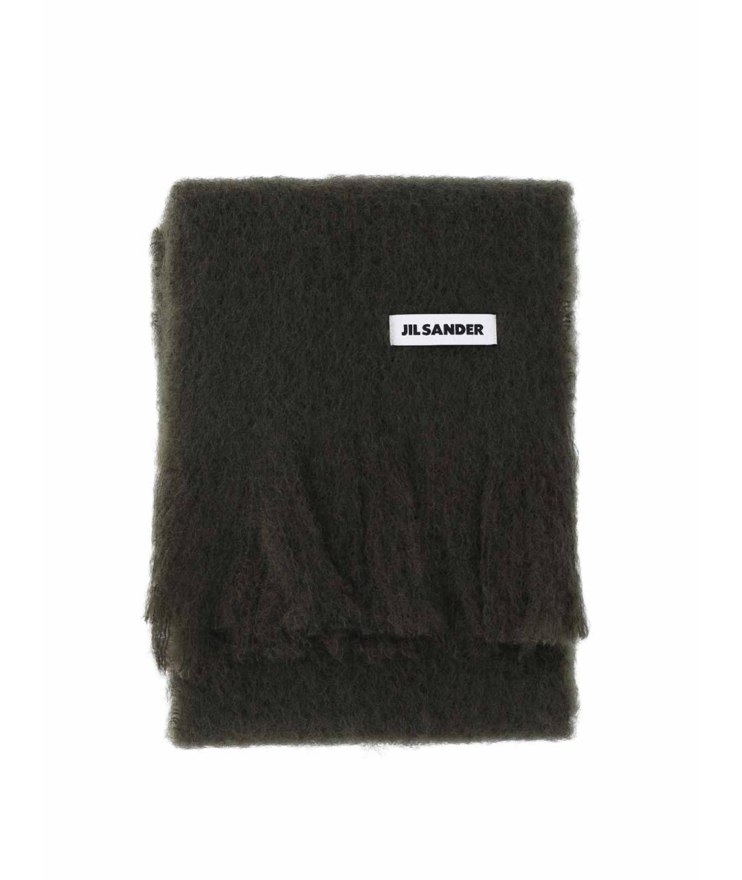 JIL SANDER Зеленый шарф, фото 2
