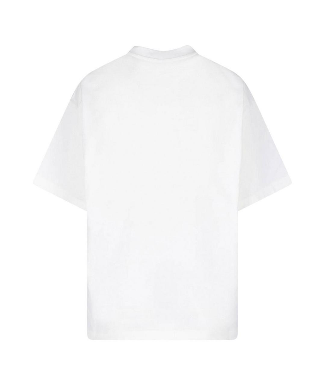 JIL SANDER Белая хлопковая футболка, фото 2