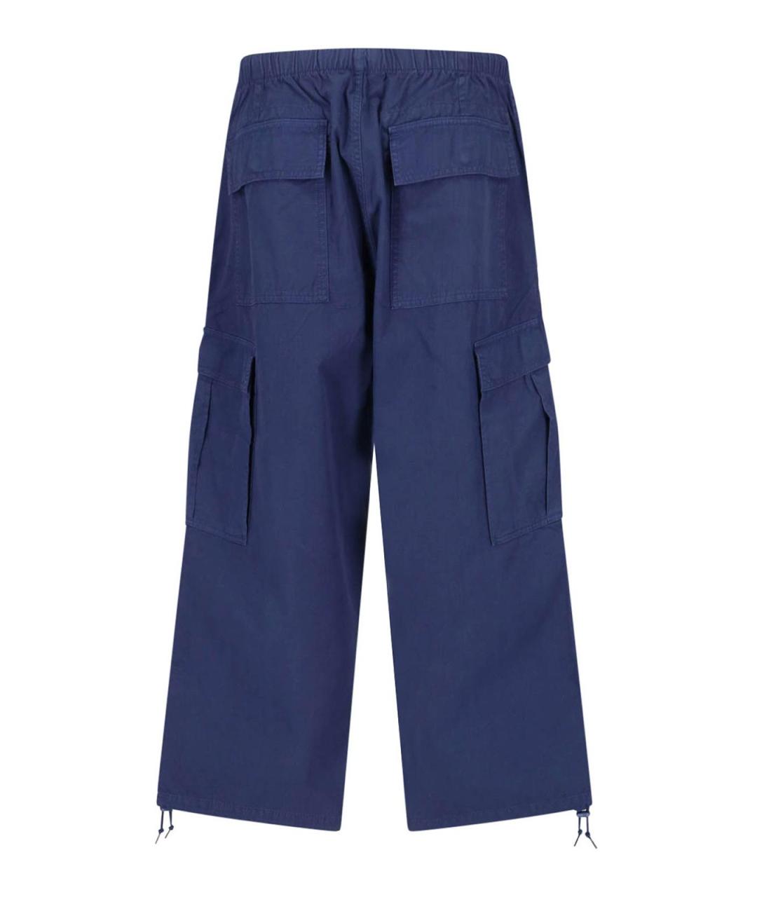 POLO RALPH LAUREN Синие хлопковые повседневные брюки, фото 2