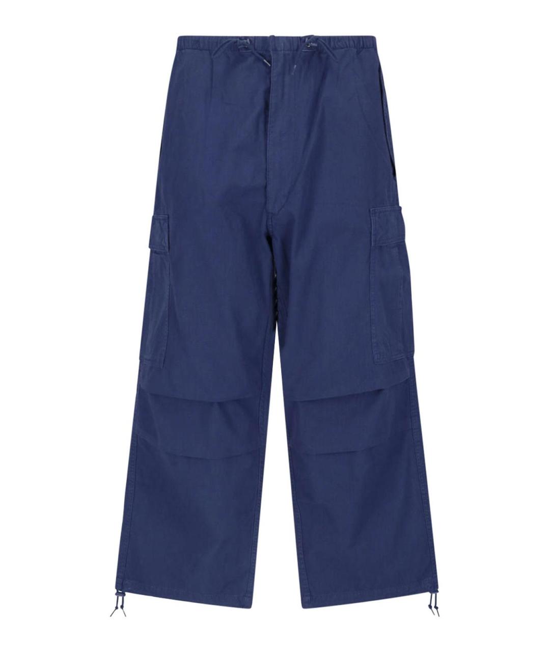 POLO RALPH LAUREN Синие хлопковые повседневные брюки, фото 1